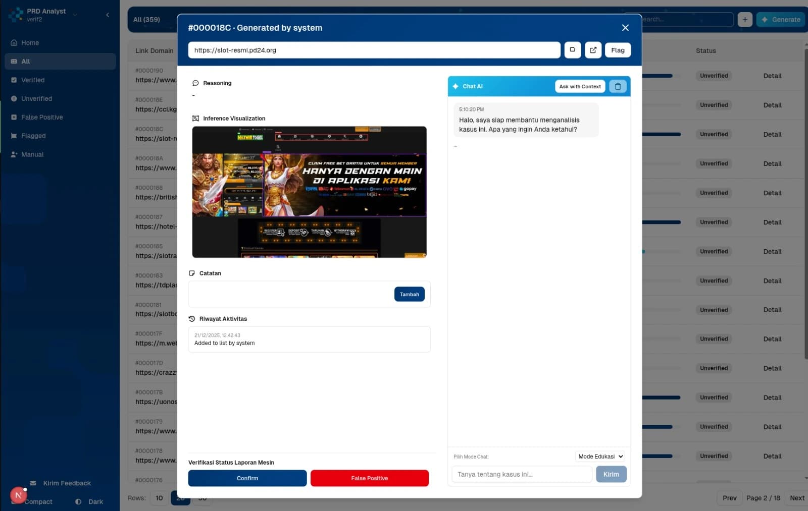 Gambling Detection Pipeline